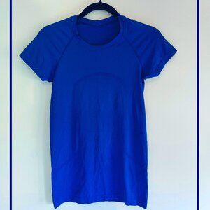 Lululemon Swiftly Tech Short-Sleeve Shirt 2.0 Hip Length Cerulean Blue size 4
